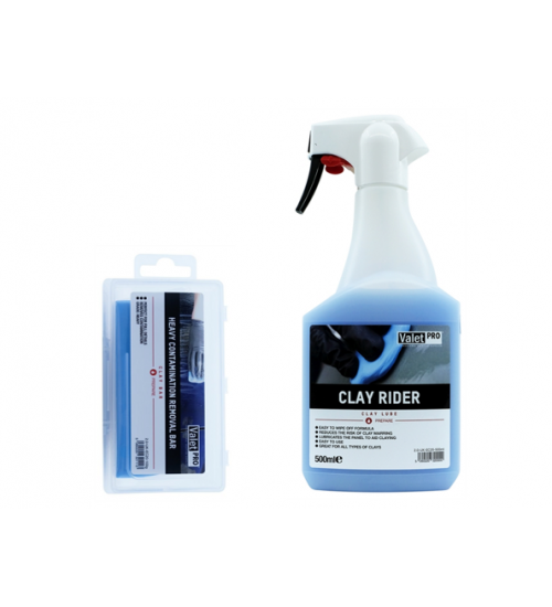 Valet Pro Clay Rider 500 ml + Blue Clay Bar 100 Gr / Set