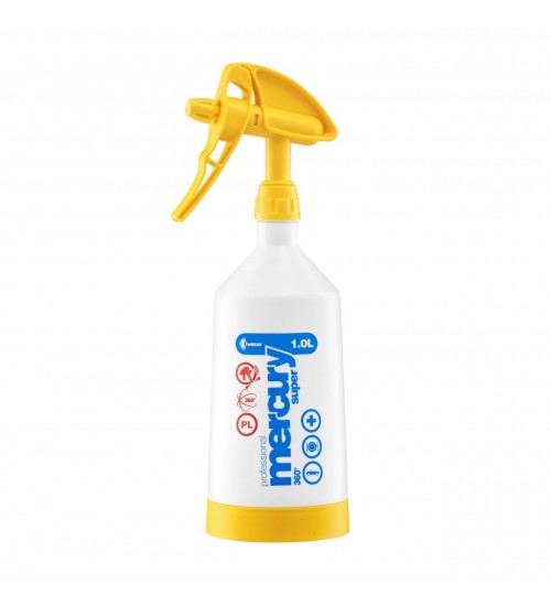 Kwazar 360 Derecede Her Açıdan Çift Atımlı Sprey Şişe 1 lt / Sarı