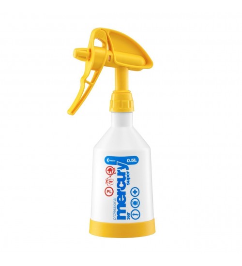 Kwazar 360 Derecede Her Açıdan Çift Atımlı Sprey Şişe 500 ml / Sarı