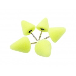 Shine Mate 48010-1X5 Mini Polisher Cone Kit Yellow P/5 / Mini Polisher Yedek Süngerleri Sarı Konik 5\'li Paket