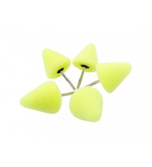 Shine Mate 48010-1X5 Mini Polisher Cone Kit Yellow P/5 / Mini Polisher Yedek Süngerleri Sarı Konik 5\li Paket