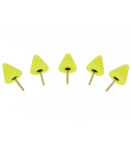 Shine Mate 48010-1X5 Mini Polisher Cone Kit Yellow P/5 / Mini Polisher Yedek Süngerleri Sarı Konik 5\li Paket