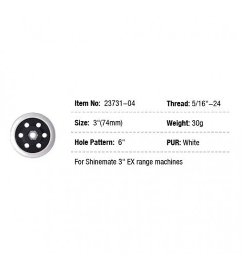 Shine Mate 23731-04 Orbital Makine Tabanı 75mm