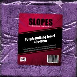 Slopes Purple Buffing Towel 40x40 cm / Cila Silme Bezi