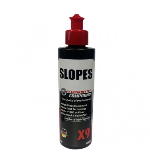 Slopes X9 Extra Heavy Cut Compound 250 ml / Agresif Çizik Giderici Pasta