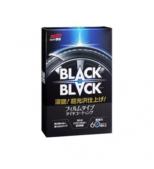 Soft99 Black&Black Hard Coat For Tire 110 ml / Uzun Ömürlü Lastik Parlatıcı