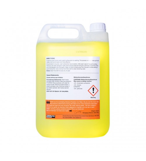Valet Pro Advanced Poseidon Car Wash 5 Lt / Cilalı Parlatıcı Şampuan