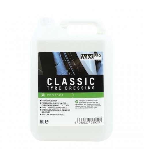 Valet Pro Classic Tyre Dressing 5 Lt / Lastik Parlatıcı