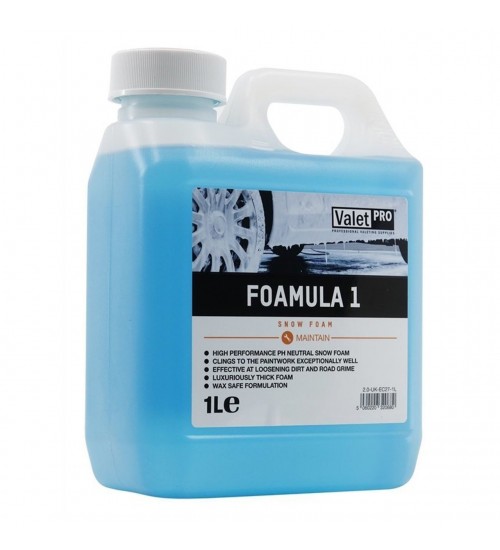 Valet Pro Foamula 1 Ph Neutral Snow Foam 1 Lt / Yıkama Köpüğü
