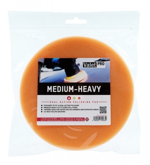 Valet Pro Heavy-Medium Dual Action Polishing Pad 140 mm / Turuncu Pasta Süngeri