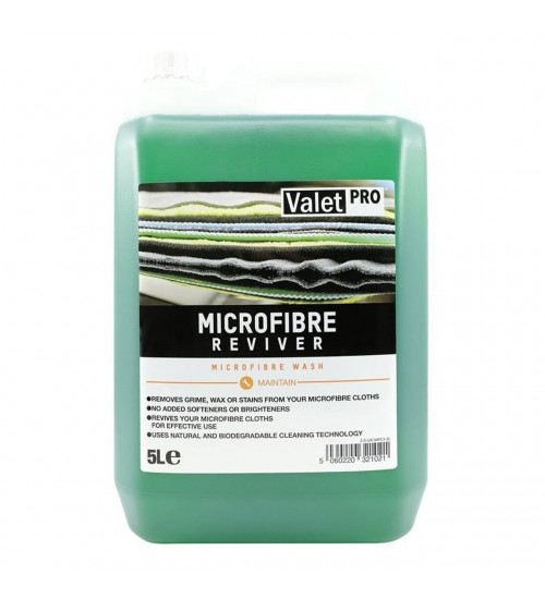 Valet Pro Microfibre Reviver 5 Lt / Mikrofiber Bez Yıkama Şampuanı