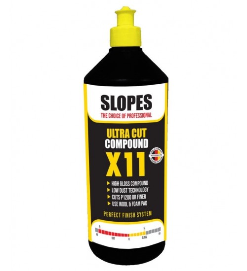 Slopes X11 Ultra Cut Compound 1 lt / Agresif Çizik Giderici Pasta