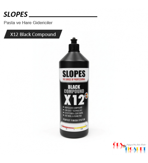 Slopes X12 Black Compound 1 Kg / Siyah Tek Adım Pasta