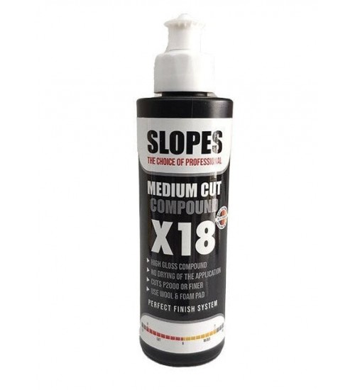 Slopes X18 Medium Cut Compound 250 ml / Çizik Giderici İnce Pasta