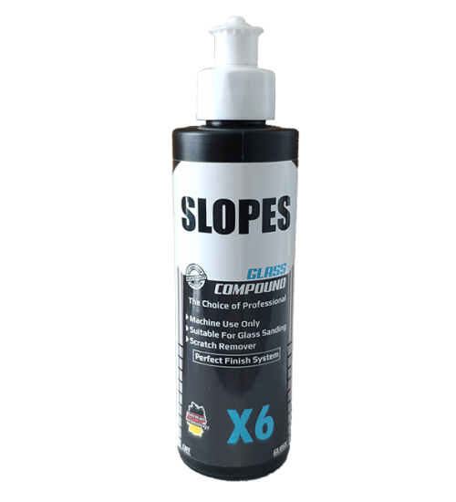Slopes X6 Glass Compound 250 ml / Çizik Giderici Cam Pastası