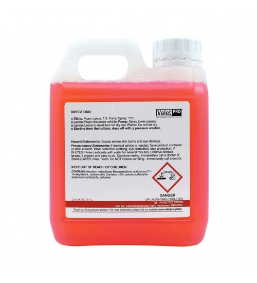 Valet Pro Snow Combo2 1 Lt / Yoğun Kir Sökücü Köpük